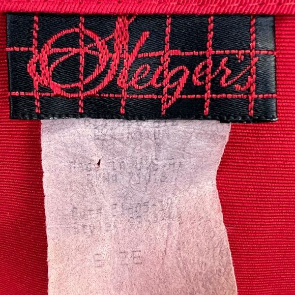 Vintage Steiger's Department Store Custom Peplum Puff Sleeve Red Blazer Large - Picture 6 of 6